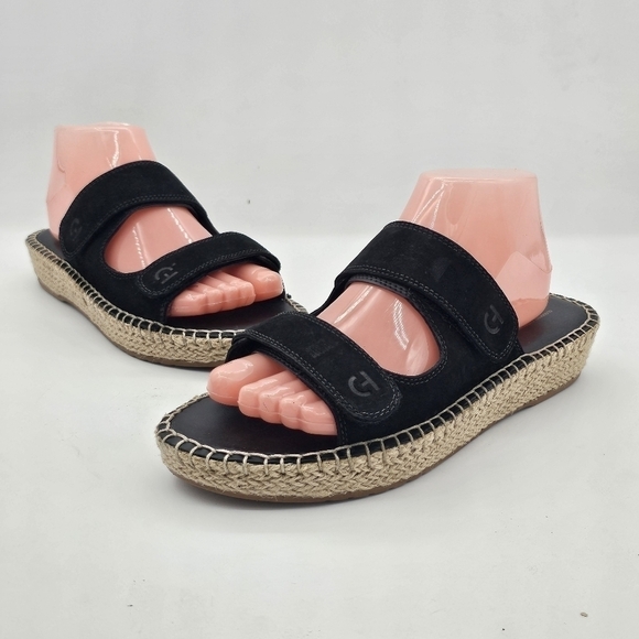 Cole Haan Womens Zerogrand Cloudfeel Sandals Espadrille Slide Black Size 8.5 - Picture 2 of 16